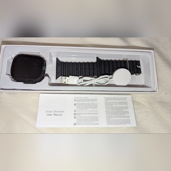 GS8 Ultra Smartwatch Bluetooth Heart Rate Waterproof Black Band NIB - Picture 4 of 5